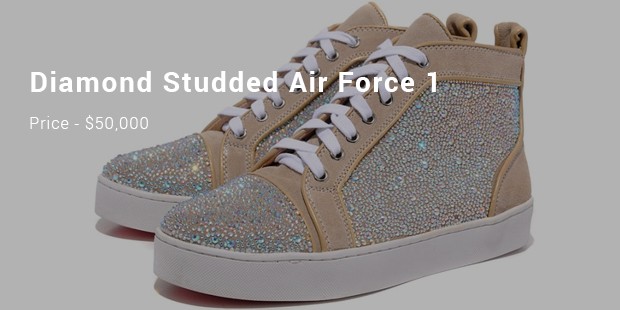 diamond studded air force 1